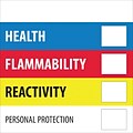 Tape Logic™ Health Flammability Reactivity Regulated Label, 4x 4