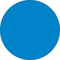 Tape Logic 1/2 Circle Inventory Label, Light Blue, 500/Roll