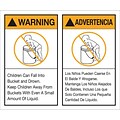 Tape Logic™ Warning/Advertencia Regulated Label, 5 x 6