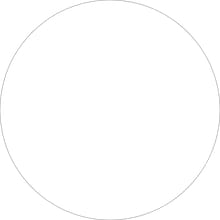Tape Logic 3/4 Circle Inventory Label, White, 500/Roll