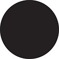 Tape Logic 1/2 Circle Inventory Label, Black, 500/Roll