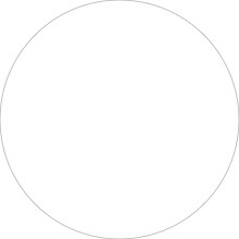 Tape Logic 1 Circle Inventory Label, White, 500/Roll