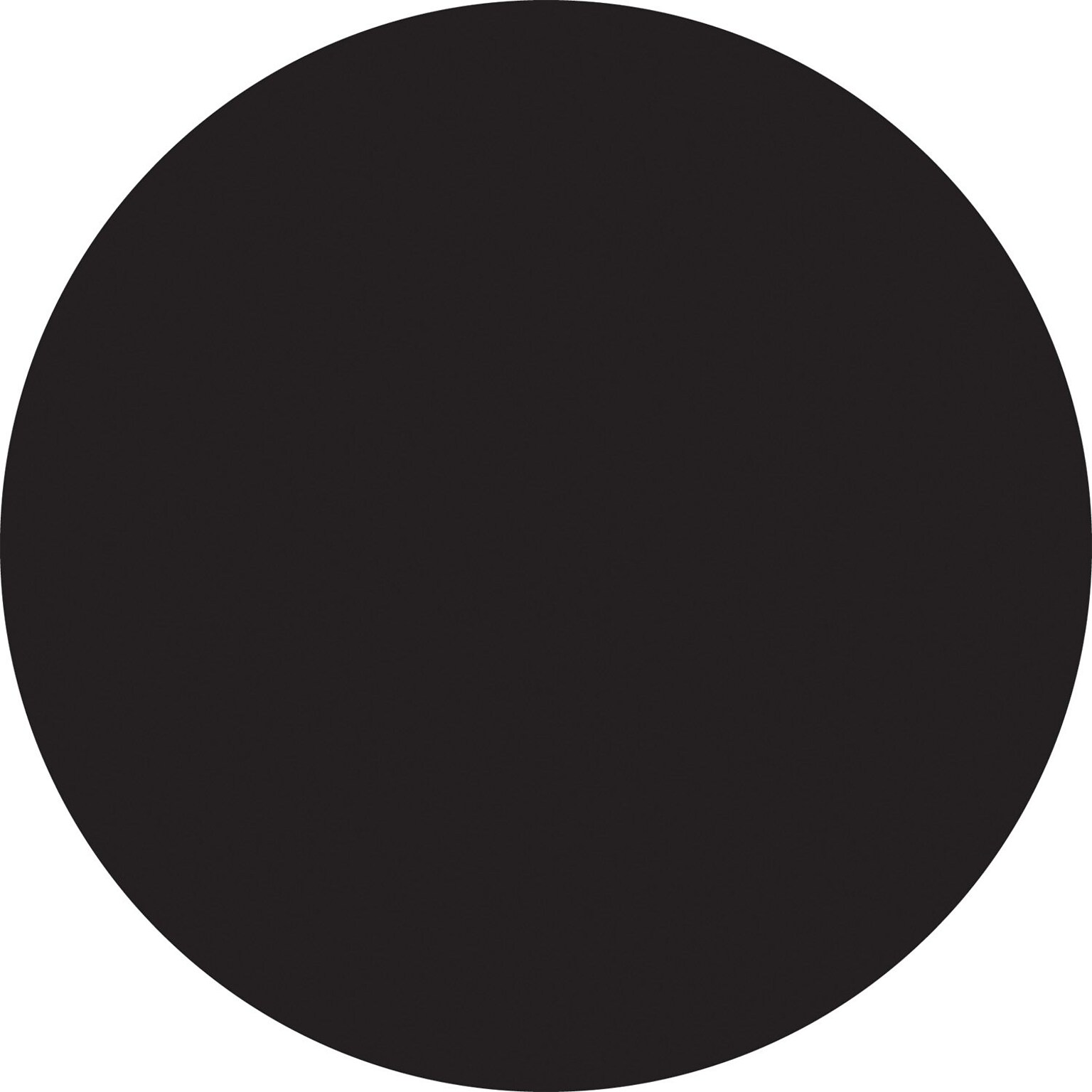 Tape Logic 1 Circle Inventory Label, Black, 500/Roll