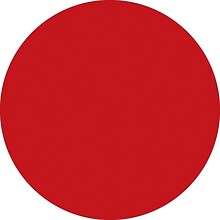 Tape Logic 1 Circle Inventory Label, Red, 500/Roll