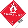 Tape Logic™ Flammable Liquid Methanol D.O.T. Label, 4 x 4 3/4