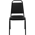 Flash Furniture HERCULES™ 18H Vinyl Black Frame Trapezoidal Back Banquet Chair; Black; 40/Pack