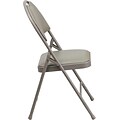 Flash Furniture HERCULES™ Triple Braced Vinyl Armless Folding Chair; Gray; 80/Pack