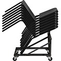 Flash Furniture HERCULES™ Polypropylene Stackable Melody Band/Music Chair; Black; 24/Pack