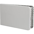 Flash Furniture 29H x 96L X 30D Granite Plastic Bi-Folding Table; White; 10/Pack