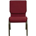 Flash Furniture HERCULES™ Fabric Stacking Church Chair With 4 1/4T Seat; Gold Vein; 40/Pack