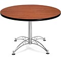 OFM 29 1/2 x 42 1/4 x 42 1/4 Round Laminate Multi-Purpose Table, Cherry