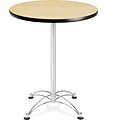 OFM 41 x 30 x 30 Round Laminate Cafe Height Table, Oak