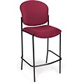 OFM Manor 2-Pack Fabric Cafe Height Chair, Wine (408C-2PK-803)