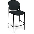 OFM Manor 2-Pack Fabric Cafe Height Chair, Black (408C-2PK-805)