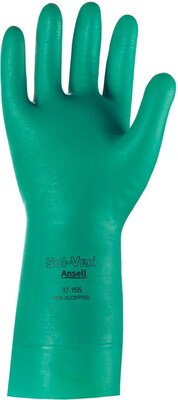 Ansell Sol-Vex® 37-155 Nitrile Gloves; Size Group 9, 12/Pair