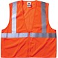 Ergodyne GloWear 8210Z High Visibility Sleeveless Safety Vest, ANSI Class R2, Small/Medium, Orange (21043)