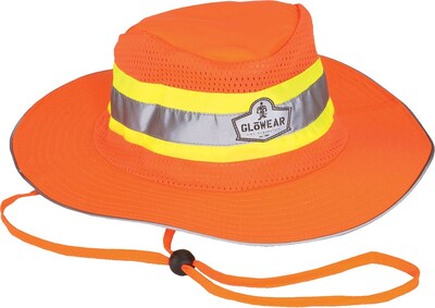 Ergodyne GloWear 8935 Cooling High Visibility Sun Hat, Orange, Large/Extra-Large (23258)
