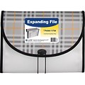 C-Line® Letter 7 Pockets Expanding File with 1-1/2 Expansion, Black