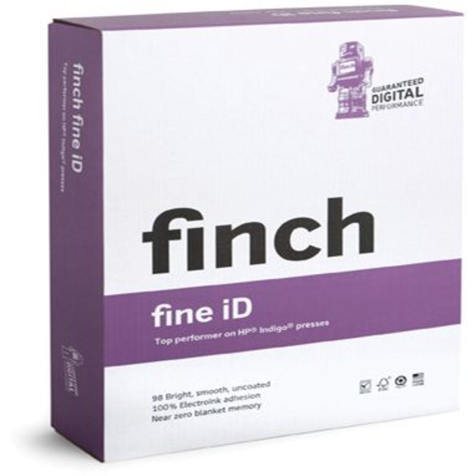 Finch Fine 12 x 18 Ultra Smooth ID Paper, 24 lbs., 98 Brightness, 1250 Sheets/Carton (3020-6015)