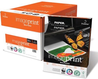 Imageprint® 8 1/2 x 11 20 lbs. Bond Copy Paper, Bright White, 5000/Case