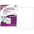 Blanks/USA® 3 3/8 x 2 1/8 28 lbs. Ledger Integrated Card, White, 250/Pack