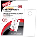 Blanks/USA® 3.67 x 8 1/2 90 lbs. Digital Index Cover Door Hanger, White, 50/Pack