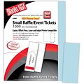 Blanks/USA® 2 1/8 x 5 1/2 Digital Index Cover Event Ticket, Blue, 125/Pack