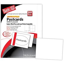 Blanks/USA® 5 1/2 x 4 1/4 80 lbs. Matte Digital Postcard, White, 125/Pack