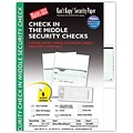 Kant Kopy® Blank/USA® 8 1/2 x 11 60 lbs. Security Check on Middle Paper, Void Green, 250/Pack