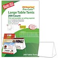 Blanks/USA® 6 x 3 3/8 x 5 5/8 80 lbs. Digital Table Tent, White, 200/Pack
