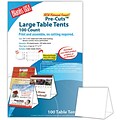 Blanks/USA® 5 1/2 x 3 1/8 x 5 3/8 80 lbs. Digital Table Tent, White, 100/Pack