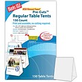 Blanks/USA® 3.67 x 3 1/8 x 5 3/8 80 lbs. Table Tent, Gray, 150/Pack
