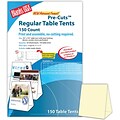 Blanks/USA® 3.67 x 3 1/8 x 5 3/8 80 lbs. Table Tent, Natural/Ivory, 150/Pack