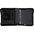 Five Star 2 3-Ring Zipper Binders, Black (72536)