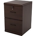 Z-Line Designs 2 -Drawer Wood Vertical File Cabinet; Espresso, Letter and Legal (ZL2252-2EVU)