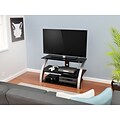 Z-Line Designs Elecktra TV Stand, Black Glass Cherry