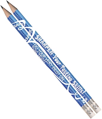 Musgrave Sharpen Your Testing Skills Motivational/Fun Pencils, Pack of 144 (MUS2458G)