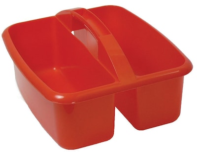 Romanoff Large Plastic Utility Caddy 12.75H x 11.25W, Red (ROM26002)