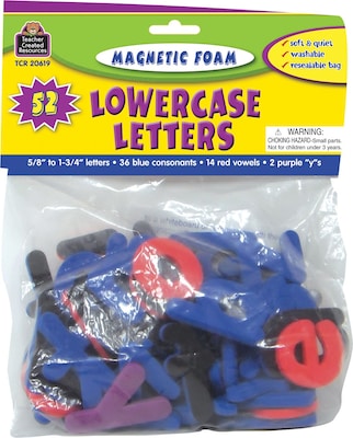 Teacher Created Resources® Magnetic Foam Lowercase Letters, Grades Pre School+, 2 EA/BD
