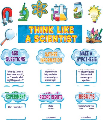 Think Like a Scientist Mini Bulletin Board 21x6 Gr K & up