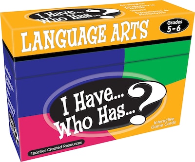 I Have...Who Has...? Language Arts, Grades 5-6