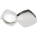 Natico 4x Magnifier With Folding Silver Case, 2 x 1/2