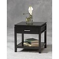 Linon Sutton 20 x 19 1/2 x 19 1/2 Rubberwood/MDF End Table; Black