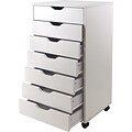 Winsome Halifax 7-Drawer Composite Wood Cabinet, White (10792)