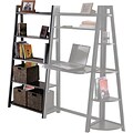 Winsome Solid/Composite Wood 5-Tier A-Frame Shelf, Black