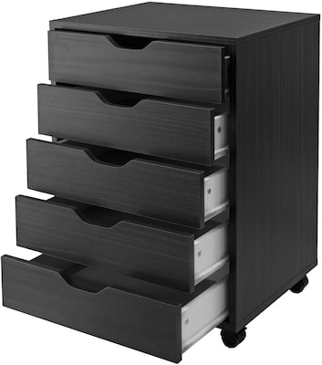 Winsome Halifax 5-Drawer Storage Cabinet, Black (20519)