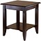 Winsome Nolan 21.97 x 20 x 20 Composite Wood End Table, Cappuccino