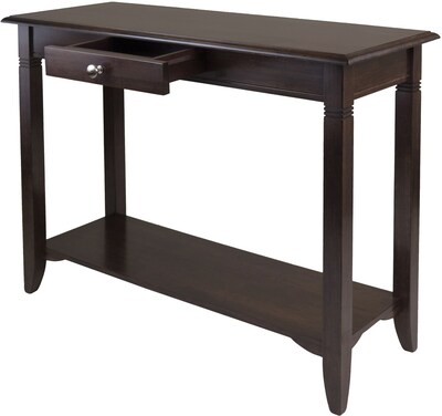 Winsome Nolan 30 x 40 x 15.98 Composite Wood Console Table With Drawer, Cappuccino (40640)
