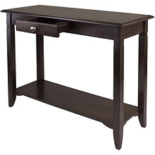 Winsome Nolan 30 x 40 x 15.98 Composite Wood Console Table With Drawer, Cappuccino (40640)