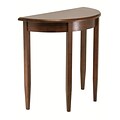 Winsome Concord 31.97 x 30 x 15.9 Wood Half Moon Accent Table, Brown